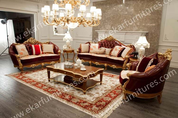 Classic sofa leather_ 5 Star Hotel Furniture